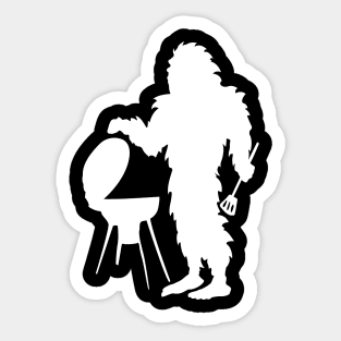 Funny Bigfoot Cooking Chef Sticker